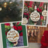 Round Christmas Ornament Bundle SVG File-For Laser Engraving